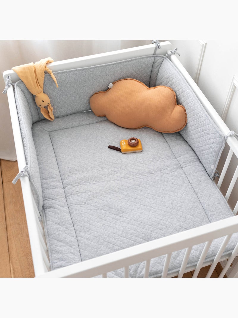 Bemini Tapis de parc et jeu Confort matelassé Gris chiné - Kiabi