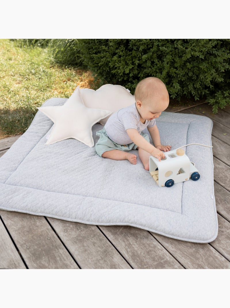 Bemini Tapis de parc et jeu CONFORT MATELASSÉ Gris chiné - Kiabi