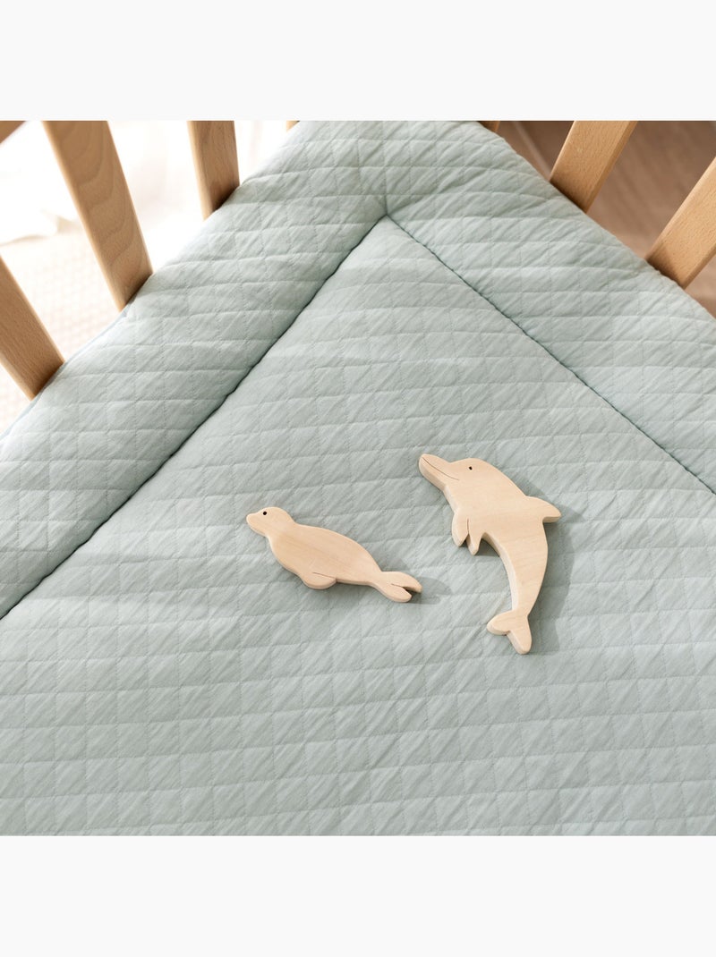 Bemini Tapis de parc et jeu Confort matelassé Vert chèvrefeuille - Kiabi