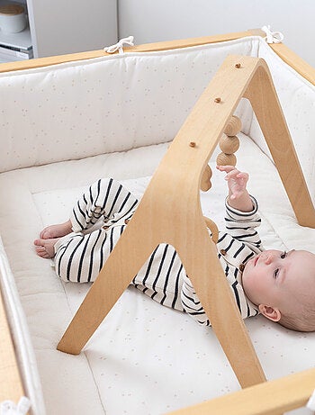 Bemini Tapis de parc et jeu Pady jersey et bambou