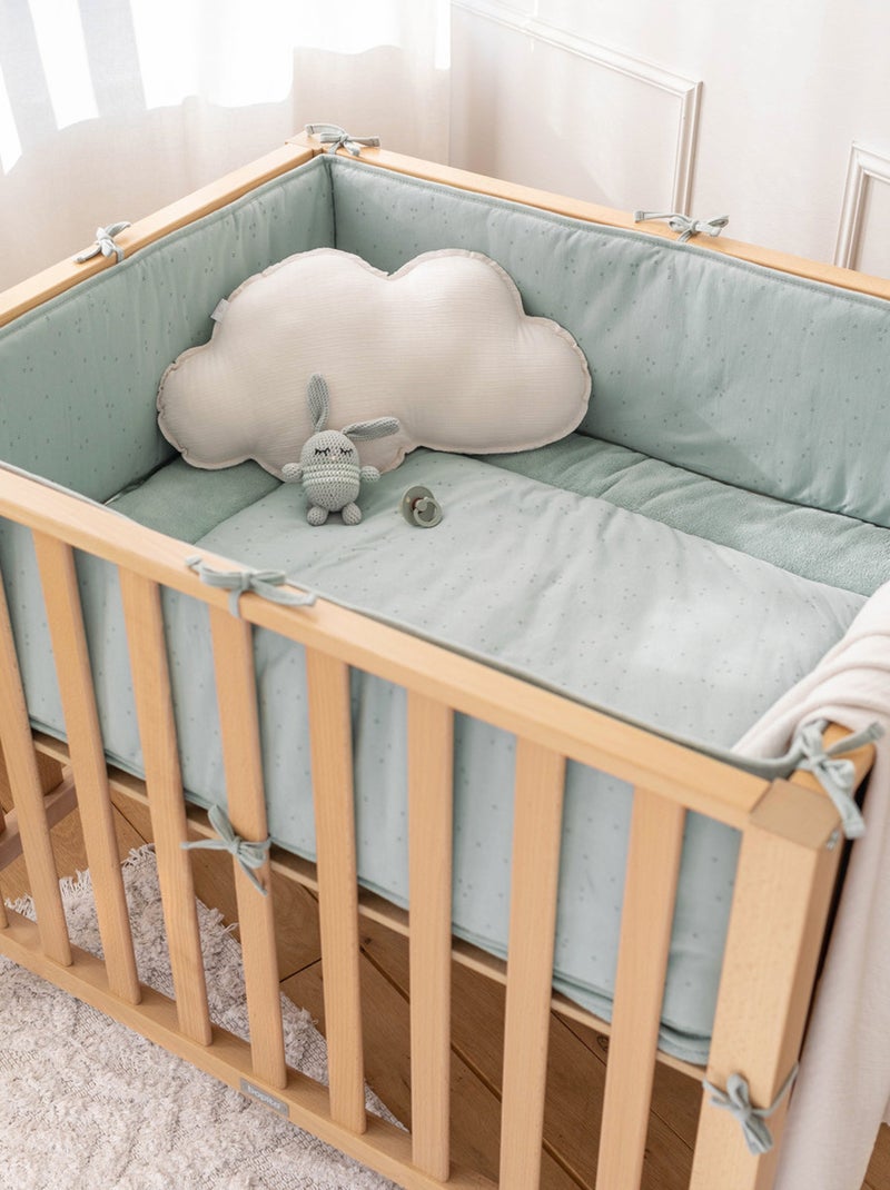 Bemini Tapis de parc et jeu Pady Jersey et bambou Vert chèvrefeuille - Kiabi