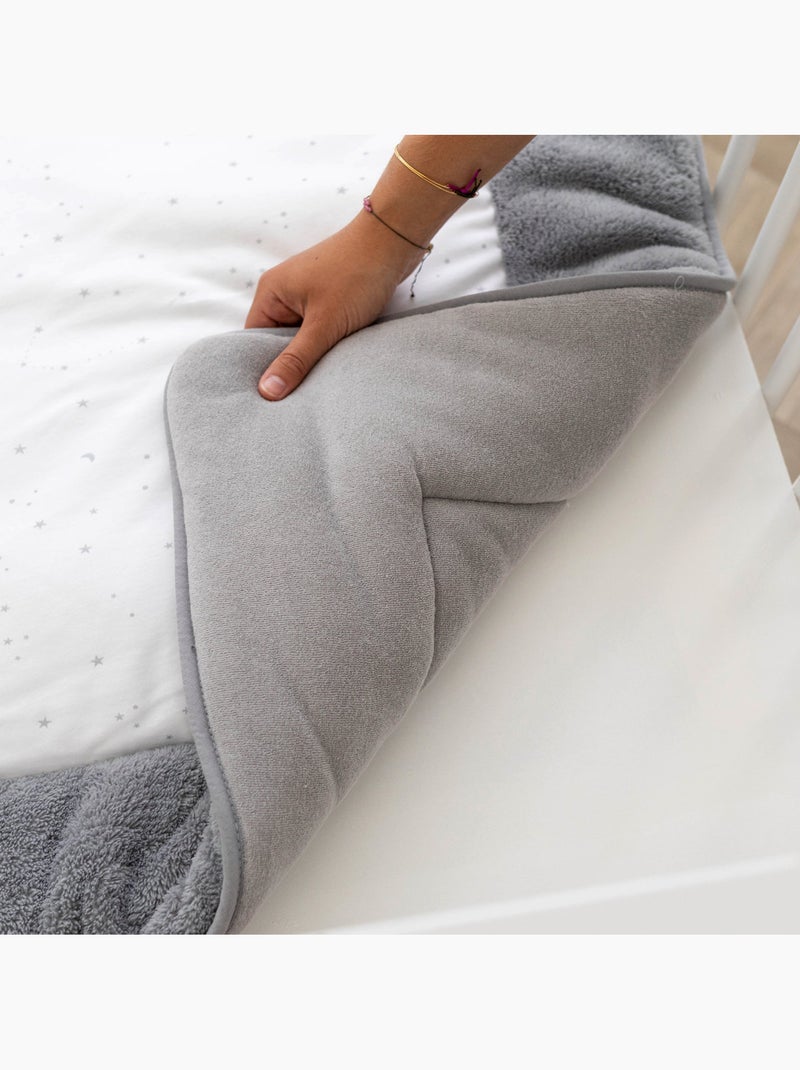Bemini Tapis de parc et jeu Pady jersey et jersey Blanc Gris - Kiabi