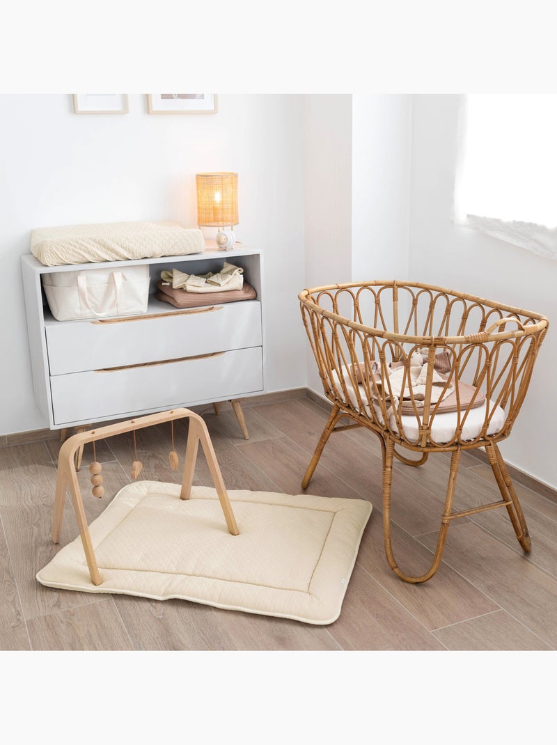 Bemini Tapis de parc et jeu Pady quilted Beige coquille - Kiabi
