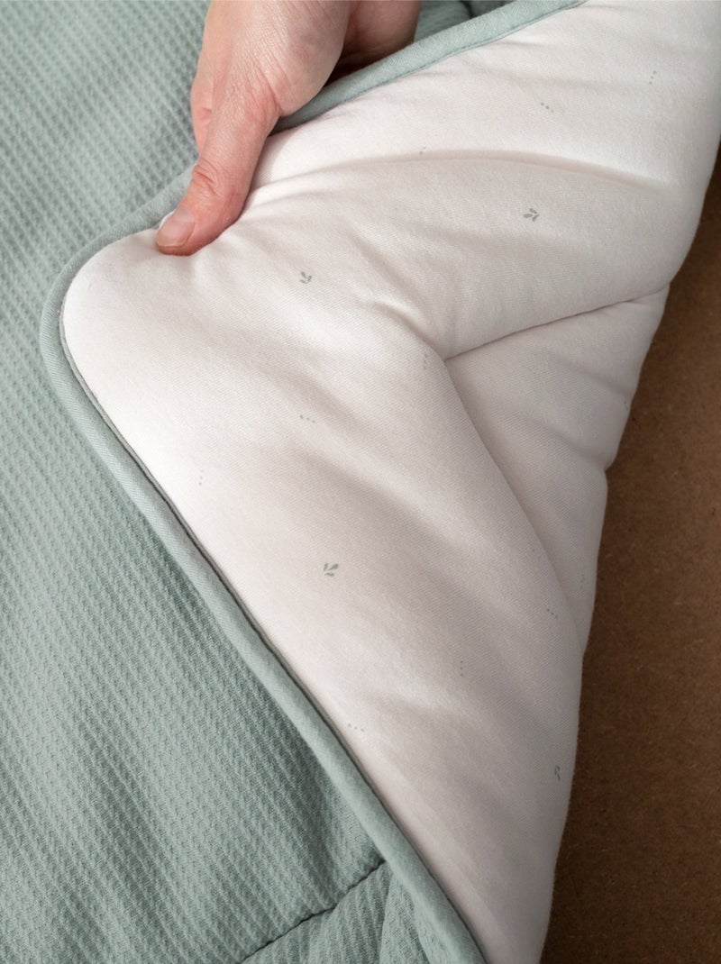 Bemini Tapis de parc et jeu Pady waffle Bio et jersey Bio Vert chèvrefeuille - Kiabi