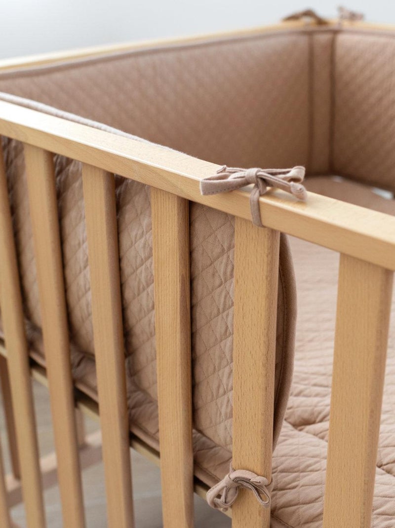 Bemini Tour de lit et parc Pady quilted jersey Beige clair - Kiabi