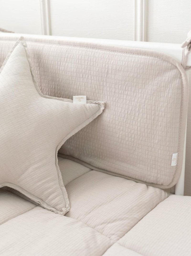 Bemini Tour de lit et parc Pady tetra jersey Beige sable - Kiabi