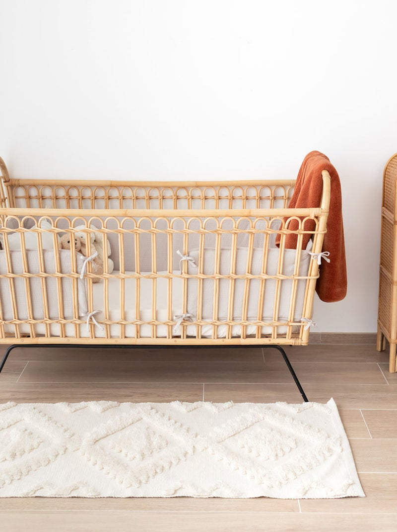 Bemini Tour de parc réversible Pady tetra jersey Beige sable - Kiabi