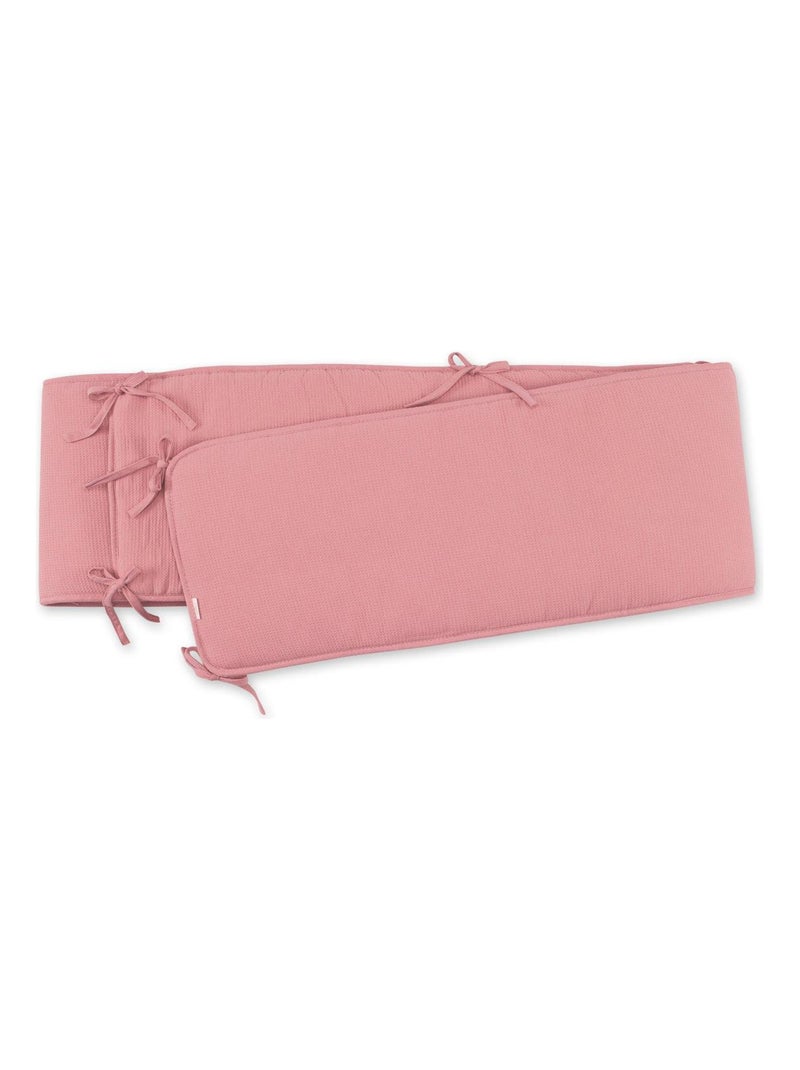Bemini Tour de parc réversible Pady waffle et jersey bio Rose - Kiabi