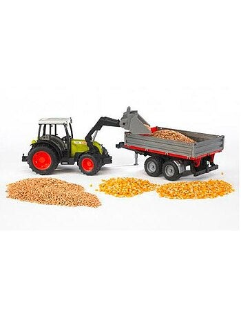 Benne pour tracteurs avec ridelles rabattables