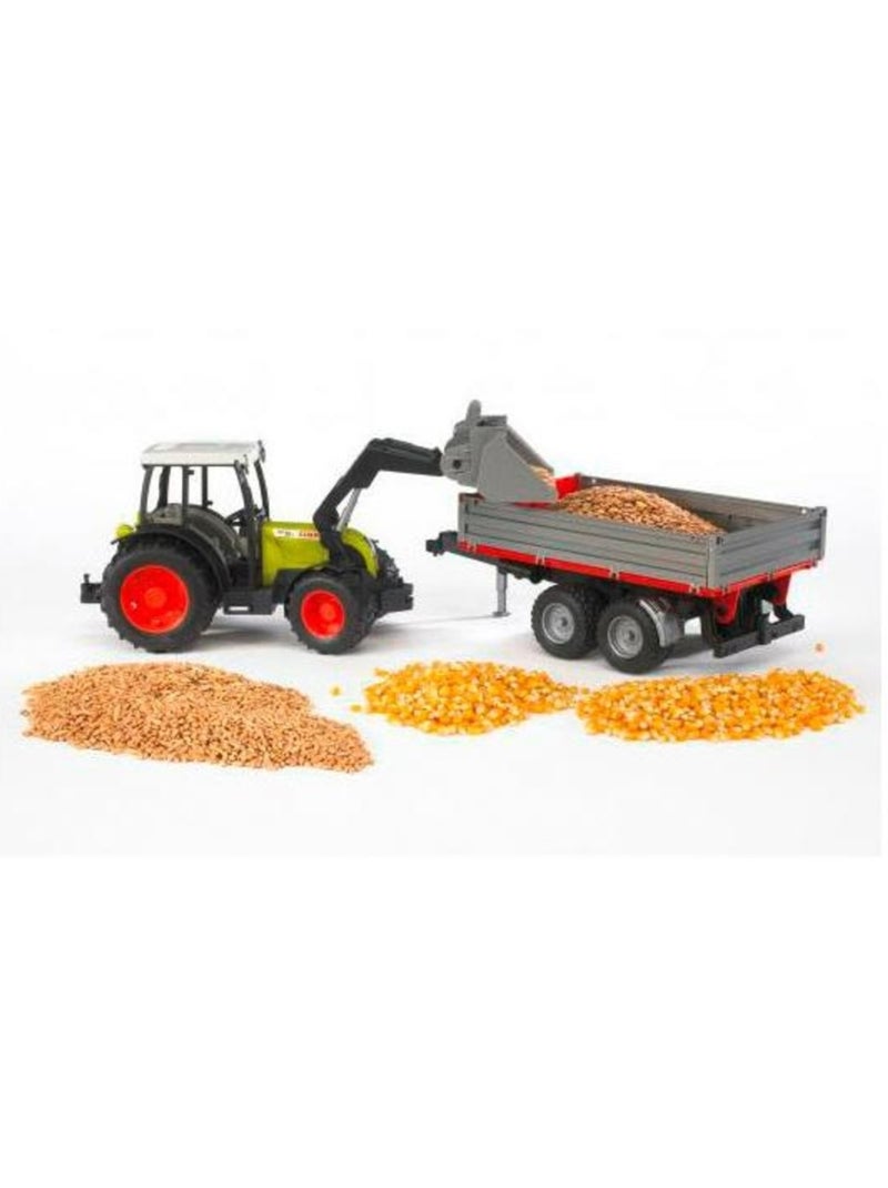 Benne pour tracteurs avec ridelles rabattables Rouge - Kiabi