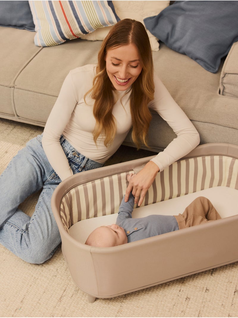 Berceau  3en1 LIONELO Maddie Set - Chaise haute - Évolutive - Pliable - Jusqu’à 15 kg - 4 roues Beige - Kiabi