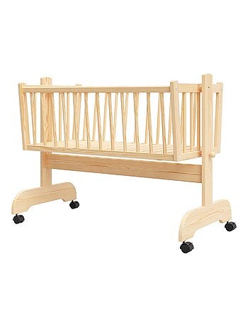 Berceau bébé - EMILIE - 90x40 cm - Matelas Inclus - Bois