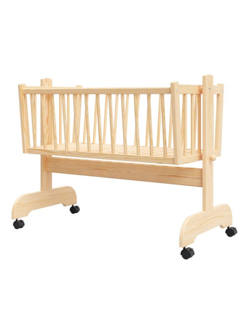 Berceau bébé - EMILIE - 90x40 cm - Matelas Inclus - Bois - Kiabi
