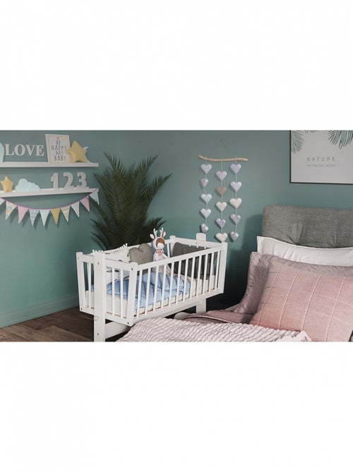 Berceau bébé - EMILIE - 90x40 cm - Matelas Inclus - Kiabi