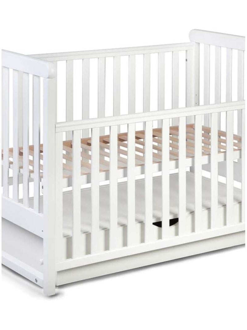 Berceau bébé à bascule YappyMove avec sommier réglable et tiroir Blanc - Kiabi