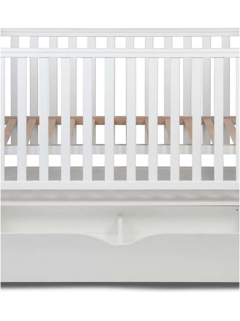Berceau bébé à bascule YappyMove avec sommier réglable et tiroir Blanc - Kiabi