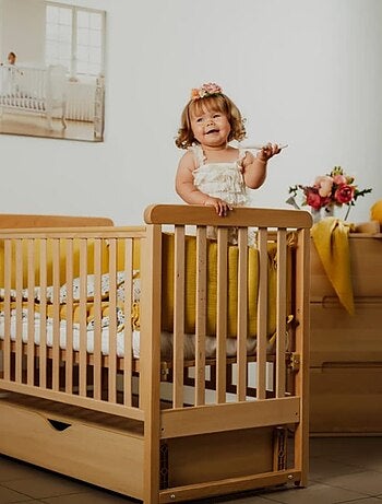 Berceau bébé à bascule YappyMove avec sommier réglable et tiroir