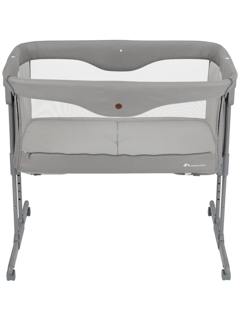 Berceau bébé et Cododo 2 en 1 Amara Blanc Argenté Gris - Kiabi