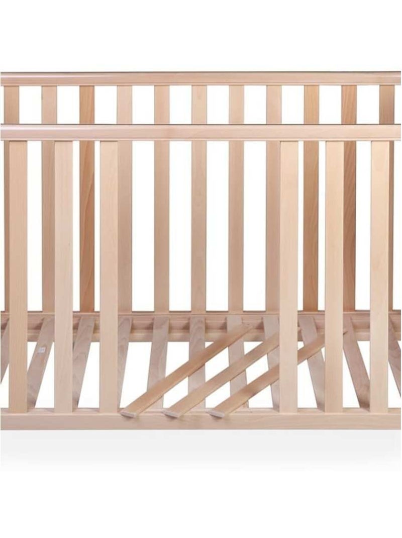 Berceau bébé YappyLull avec sommier réglable Bois naturel - Kiabi