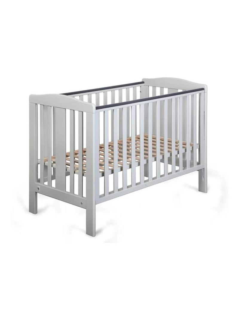 Berceau bébé YappyQu avec sommier réglable Gris clair - Kiabi