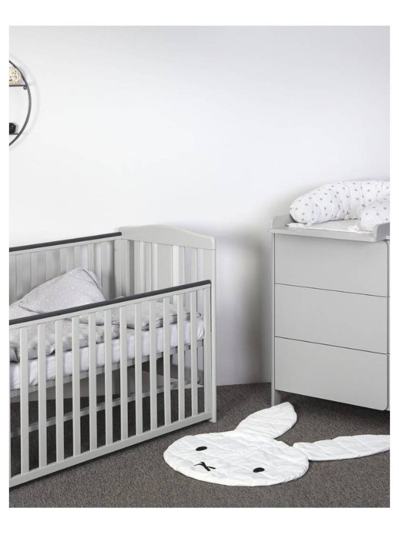 Berceau bébé YappyQu avec sommier réglable Gris clair - Kiabi
