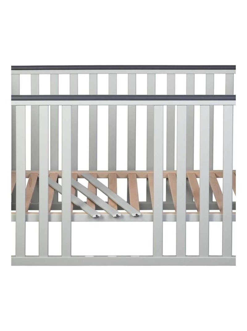 Berceau bébé YappyQu avec sommier réglable Gris clair - Kiabi