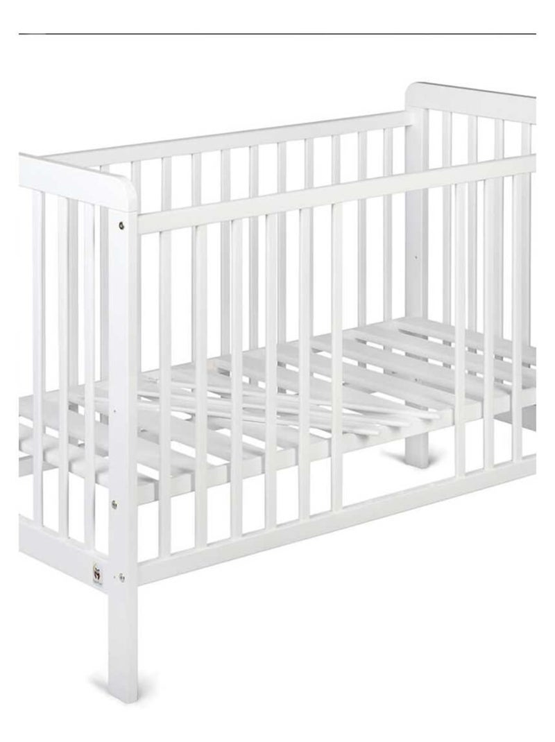 Berceau bébé YappyUno avec sommier réglable 3 hauteurs Blanc - Kiabi