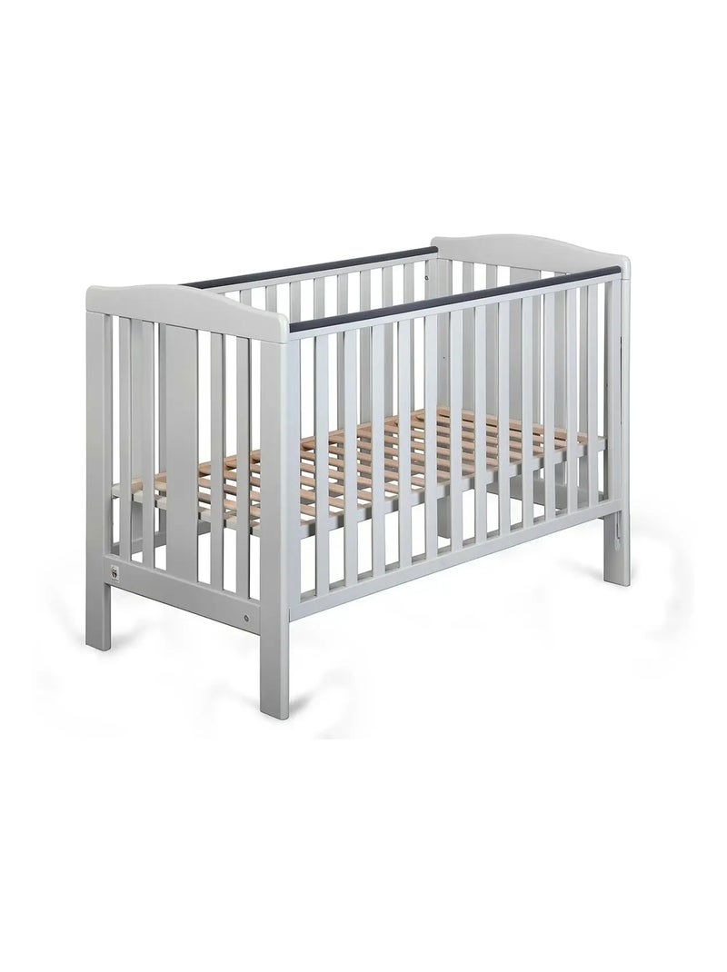 Berceau bébé YappyUno avec sommier réglable 3 hauteurs Gris clair - Kiabi
