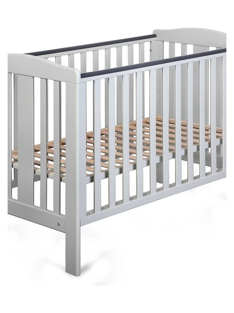 Berceau bébé YappyUno avec sommier réglable 3 hauteurs Gris clair - Kiabi