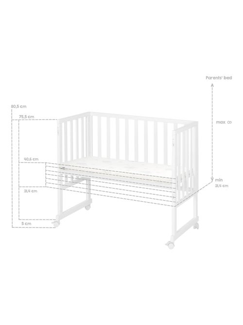 Berceau cododo 3en1 avec matelas et accessoires - ROBA - Kiabi