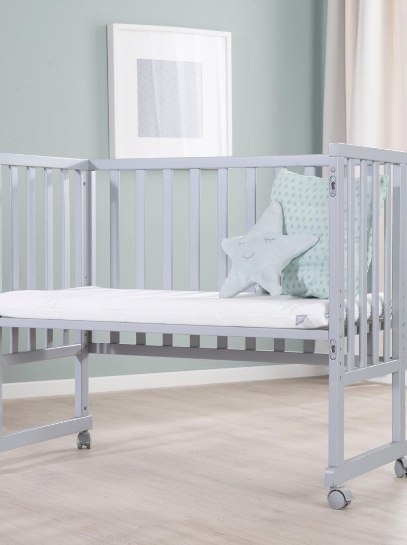 Berceau cododo 3en1 avec matelas respirant et barrières - ROBA Gris taupe - Kiabi