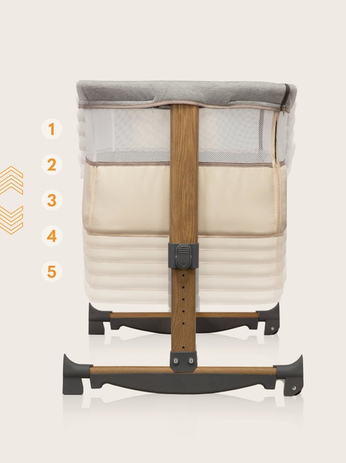 Berceau cododo 3en1 LIONELO Leonie - Matelas 4cm en coton - Hauteur et inclinaison réglables - Kiabi