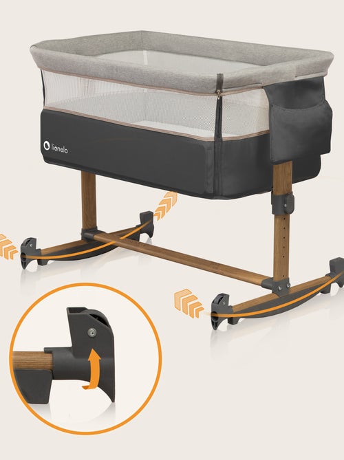 Berceau cododo 3en1 LIONELO Leonie - Matelas 4cm en coton - Hauteur et inclinaison réglables - Kiabi