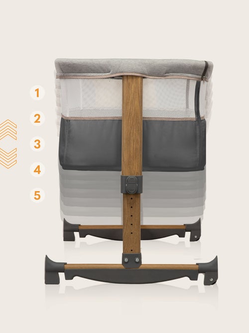 Berceau cododo 3en1 LIONELO Leonie - Matelas 4cm en coton - Hauteur et inclinaison réglables - Kiabi