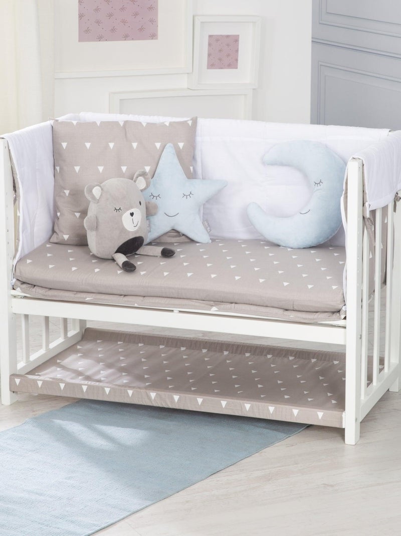 Berceau cododo 4en1 avec literie complète imprimée ourson 'Indibear' ROBA Blanc - Kiabi