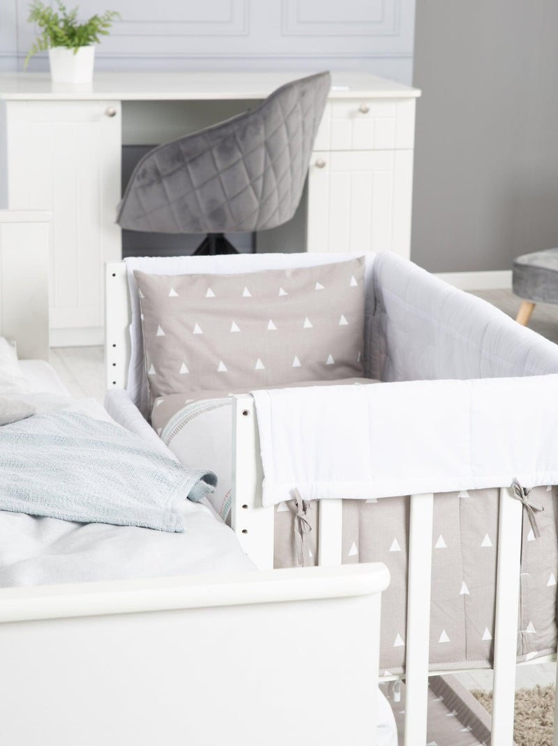 Berceau cododo 4en1 avec literie complète imprimée ourson 'Indibear' ROBA Blanc - Kiabi