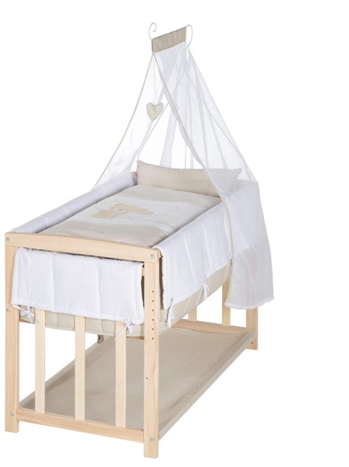 Berceau cododo 4en1 avec literie complète imprimée ourson 'Liebhabear' ROBA - Kiabi Berceau cododo 4en1 avec literie complète imprimée ourson 'Liebhabear' ROBA - Kiabi
