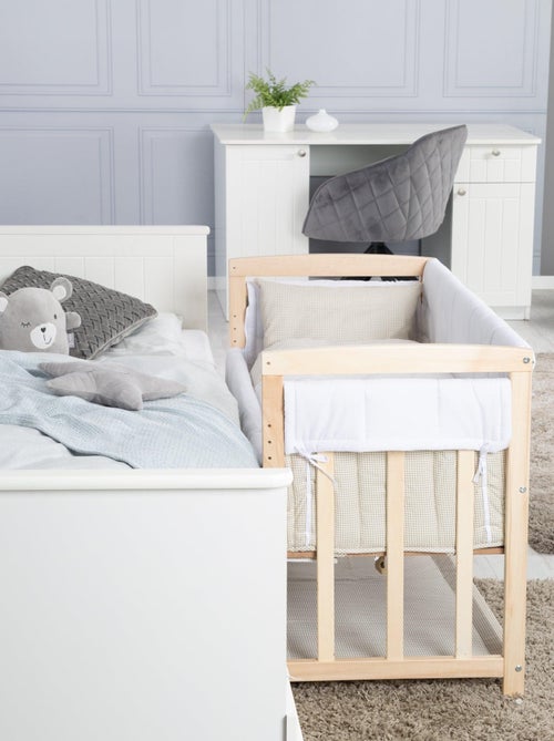 Berceau cododo 4en1 avec literie complète imprimée ourson 'Liebhabear' ROBA - Kiabi Berceau cododo 4en1 avec literie complète imprimée ourson 'Liebhabear' ROBA - Kiabi