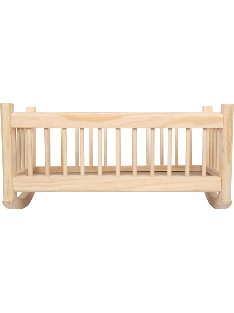 Berceau de poupée nature Beige - Kiabi