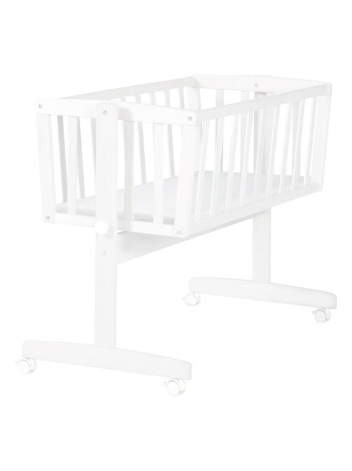 Berceau en bois avec roulettes à freins et matelas - ROBA - Kiabi