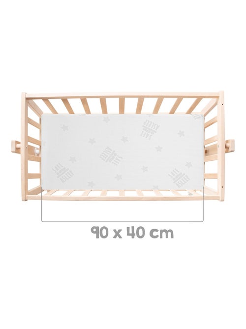 Berceau en hêtre Bio avec équipement complet - Motif chouette - 'Roba adam et eule' - Kiabi