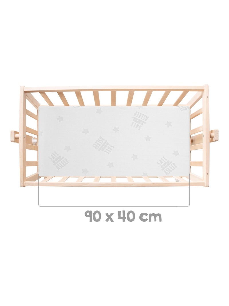 Berceau en hêtre Bio avec équipement complet - Motif chouette - 'Roba adam et eule' Marron clair - Kiabi