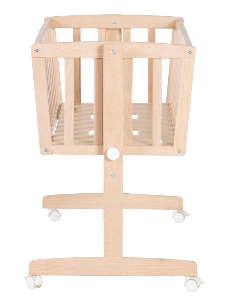 Berceau en hêtre Bio avec équipement complet - Motif chouette - 'Roba adam et eule' Marron clair - Kiabi