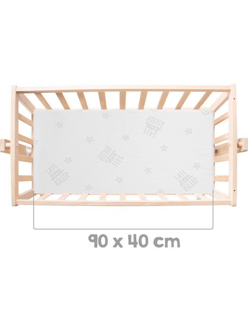 Berceau en hêtre Bio avec literie complète imprimée hibou 'Adam et Eule' ROBA - Kiabi