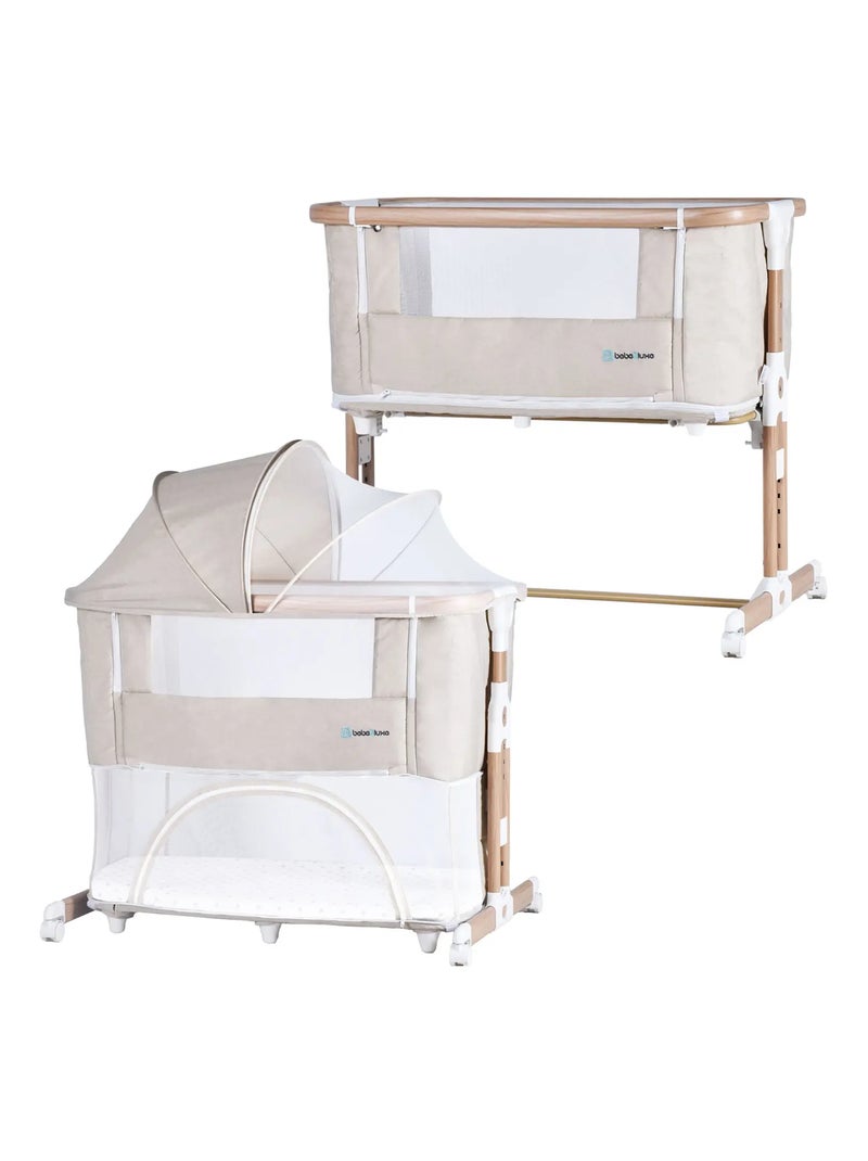 Berceau évolutif LEO beige : Cododo / Lit bebe / Parc enfant Beige - Kiabi