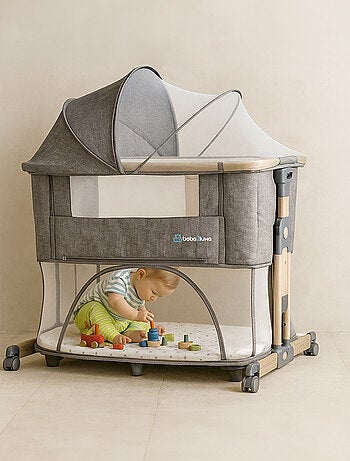 Berceau évolutif LEO gris : Cododo / Lit bebe / Parc enfant