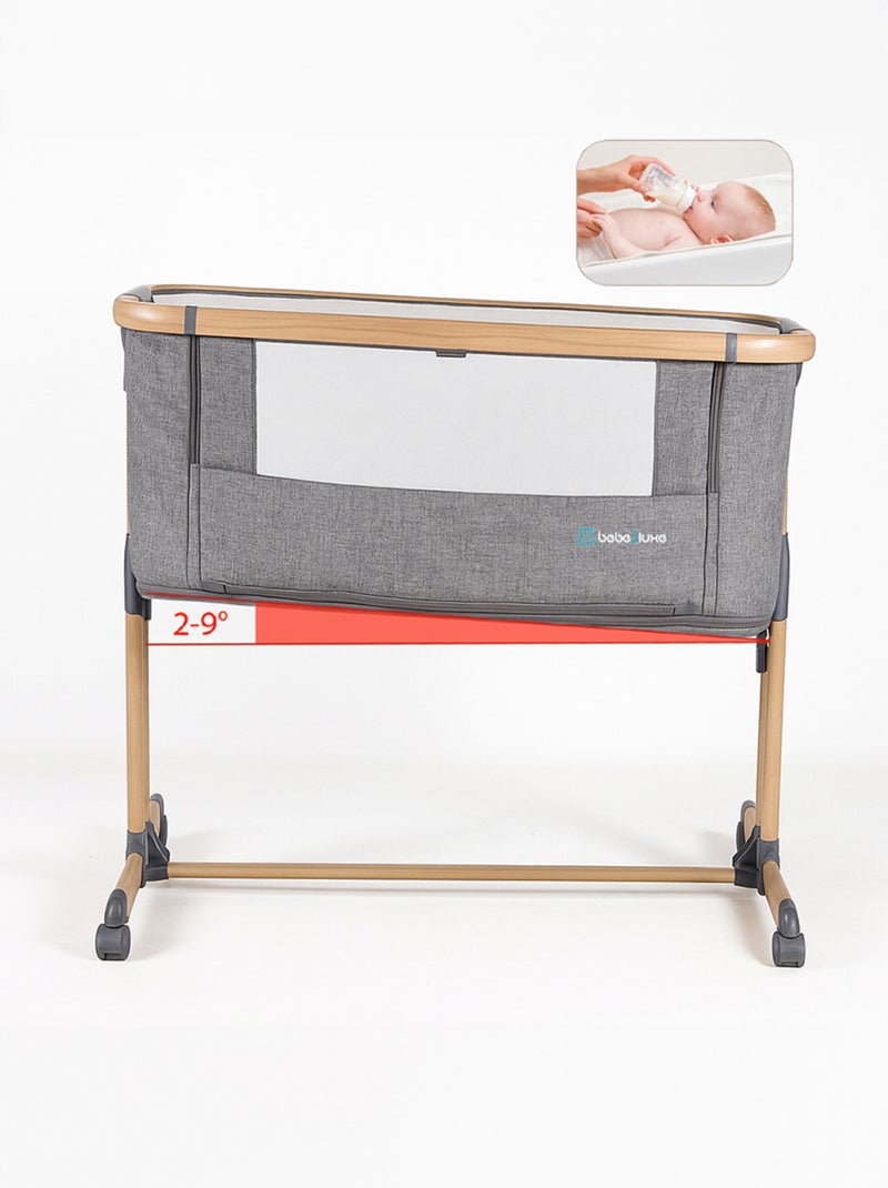 Berceau évolutif LEO gris : Cododo / Lit bebe / Parc enfant Gris - Kiabi