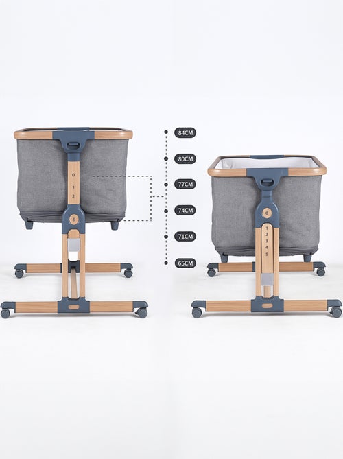 Berceau évolutif LEO gris : Cododo / Lit bebe / Parc enfant - Kiabi