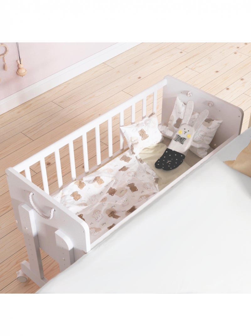 Berceau Lit Cododo 5 en 1 - ORNELLA - Matelas inclus Blanc - Kiabi
