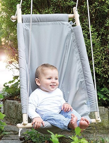 Berceau suspendu bébé et enfant en toile pour intérieur et extérieur ROBA